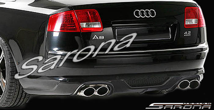 Custom Audi A8  Sedan Rear Add-on Lip (2004 - 2009) - $650.00 (Part #AD-003-RA)